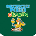 thumbnail image 4 of Inktastic Construction Worker in Training Boys or Girls Baby Bib, 4 of 4