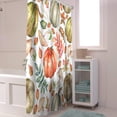 thumbnail image 6 of Fall Shower Curtain Watercolor Pumpkin Mushroom Shower Curtains for Bathroom Autumn Leaf Bath Curtains Sets for Autumn Thanksgiving Seasonal Bathroom Decor Polyester Fabric Waterproof 36 x 72 in, 6 of 6