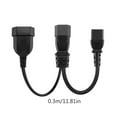 thumbnail image 5 of IEC320 C14 to C13+EU4.0mm Power Extension Cable Converters Adapters Cord Line, 5 of 7