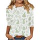 thumbnail image 3 of TaTaai Women's Spring Festival Top Round Neck 3/4 Sleeve Easter Printed Pullover T-Shirt Casual Loose Fit Holiday Everyday Wear Gift, 3 of 5