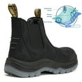thumbnail image 5 of HANDPOINT Men's Slip On Waterproof Chelsea Soft Toe Slip Resistant Work Boots, Black, 80N04, 12, 5 of 7