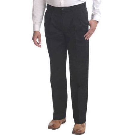 - George Men`s Pleat Front Wrinkle Resistant Pant