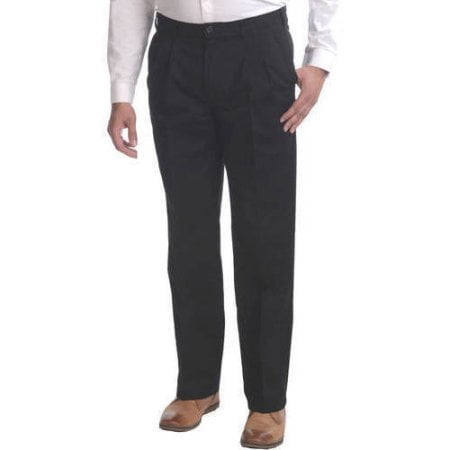 George Big Men's Pleated Front Wrinkle Resistant