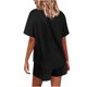 thumbnail image 5 of Puntoco moda mujer Casual sólido corto manga botón tops ropa de dormir pantalones cortos conjuntos de ropa de dormir liquidación Puntoco Puntoco-363, 5 of 7
