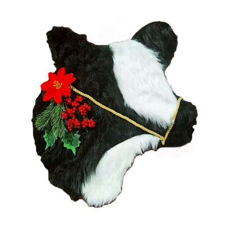 

RSKK Bull Head Ornament Garland Christmas Decorations a Christmas Cow Pendant Winter Wreath Christmas Wreath Christmas Decoration Wreath