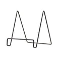 thumbnail image 1 of Miangastore Geometric Wrought Iron Storage Rack Desktop Organizer Holder for Book Journal Dish (Floor Type, Large Size, Black), 1 of 8