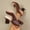 Coffee, variant on Women Heel Sandals Peep Toe Block Heel, Woven Texture Ladies Shoes Dressy, Comfortable Summer Evening Party, Sandalias Mujer