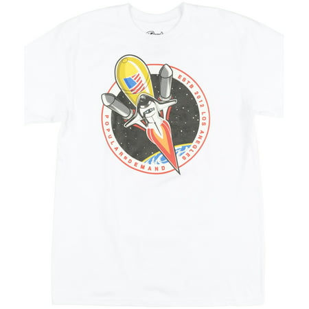 Popular Demand Rocket Ship Regular Fit T-Shirt Streetwear Fashion Tee Top
