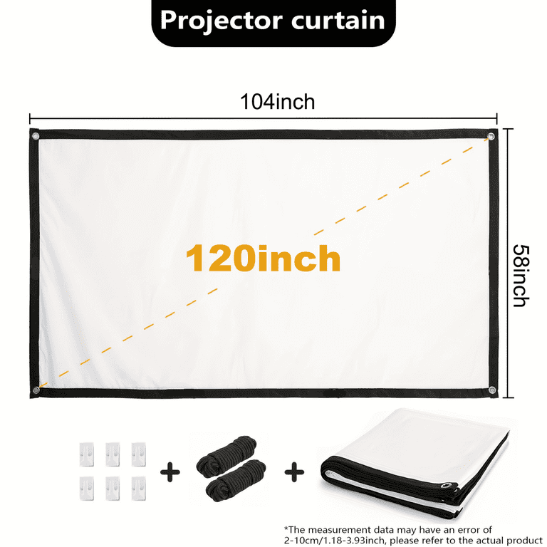 Jous 120 Inch Foldable Projector Screen 16:9 photo 8
