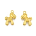 thumbnail image 2 of 50 pc Alloy Pendants Matte Style Donkey with Coin Matte Gold Color 22x17x5mm Hole: 2.5mm, 2 of 2