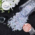 thumbnail image 4 of 3oz/80g 0.2In Magic Silver Star Confetti Table PVC Confetti Stars Metallic Sprinkles Foil Small Sequins for Crafts Nail Body Art Eye Bling Birthday Party Wedding Decoration colorful, 4 of 5