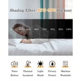 thumbnail image 5 of Aqua Teal Stripe Blackout Curtains 63 Inches Long for Bedroom, Geometric Grey White Vertical Striped Thermal Insulated Room Darkening Black Out Window Curtain Panels Grommet Drapes for Living Room, 5 of 8