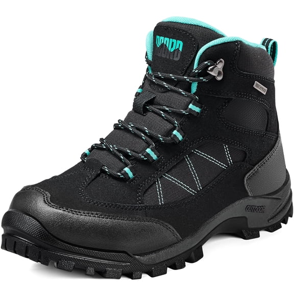 R CORD Steel Toe Boots for Women Waterproof Safety Work Boots Non-Slip Composite Toe Boots for Women Steel Toe Shoes for Women Construction Boots Hiking Boots Womens Black 6