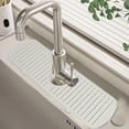 thumbnail image 3 of Extra-Long Silicone Faucet Water Catcher Mat - 45cm Kitchen Sink Drip Tray with Drain Grooves, 3 of 8