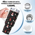 thumbnail image 3 of Lsque Christmas Tree and Gold Socks Pattern 40 OZ Ice Bully Cup with Handle and Straw, Double Wall Stainless Steel Tumbler Travel Coffee Cup with Lid for Christmas Present, 3 of 8