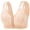 Beige, variant on Zpanxa Bras for Women Wireless Front Closure, Lace Stitching Fixed Cups with Wide Straps for Plus Size Everyday Wear Black 40BC