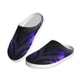 thumbnail image 2 of Haiem Purple Plant White Tiger Print Women's Fuzzy Memory Foam House Slipper Cozy Home Footwear Non-slip Winter Slippers-40/41, 2 of 7