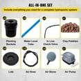thumbnail image 6 of KFFKFF DWC Hydroponic System, 5 Gallon 8 Buckets, Deep Water Culture Growing Bucket, Hydroponics Grow Kit with Pump, Air Stone and Water Level Device, for Indoor/Outdoor Leafy Vegetables, 6 of 9