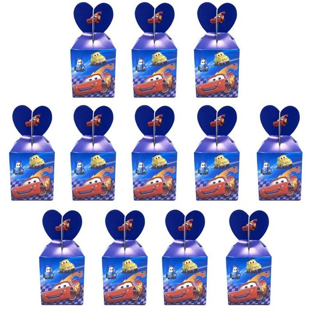 Caja de caramelos de Frozen, suministros de fiesta de Minnie Mouse, unicornio, decoración de fiesta de cumpleaños para Baby Shower, Cajas de Regalo de papel de dibujos animados para niños