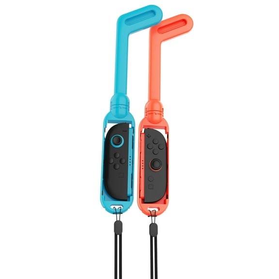 KIPLINK Golf Club Attachments for Nintendo Switch 2 Joy-Cons - 2-Pack Motion Control Grips with Adjustable Wrist Straps for Sports Games