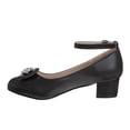 thumbnail image 3 of Badgley Mischka Girls Low Heeled Dress Pumps. (Little Kids Big Kids)Black, Size: 1, 3 of 6