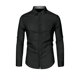 thumbnail image 1 of Lars Amadeus Camisa de vestir de oficina de manga larga con botones y cuello a cuadros en contraste de colores XL Unique Bargains  Camisa, 1 of 6