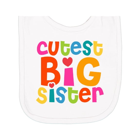 Inktastic Cutest Big Sister Newborn Bib
