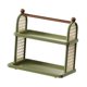 thumbnail image 4 of Soporte para taza de café Organizador de cosméticos para baño Organización para ahorrar espacio Multiusos Verde de 2 capas, 4 of 9