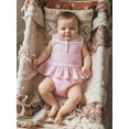 thumbnail image 5 of BemeyourBBs Newborn Baby Girls Summer Clothes Cute 2 Pieces Plaid Gingham Outfit Infant Collar Button Down Ruffle Tank Tops with Bubble Shorts Set, 5 of 9