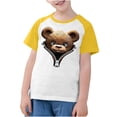 thumbnail image 3 of RXIRUCGD 2025 Vêtements d'Été pour Enfants Tout-Petits Garçons Filles Mode Mignon Col Rond Imprimé Manches Courtes Haut, 3 of 7