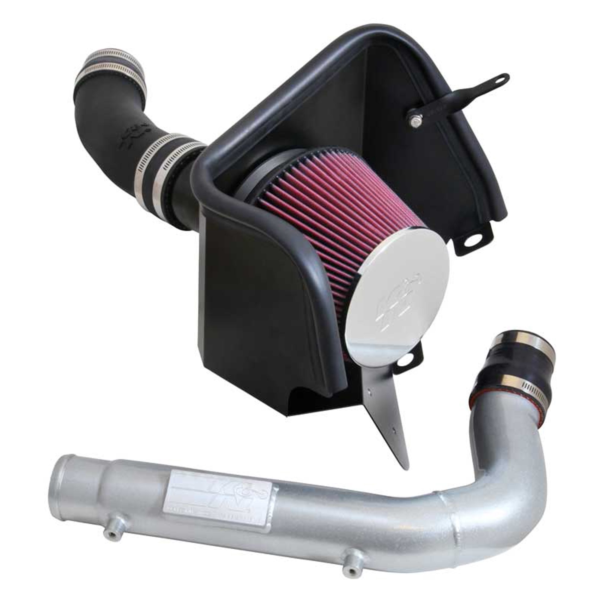 K u0026amp; N Filters 63-1570 Cold Air Intake 63 Series AirCharger (R) Black  Plastic Tube; Red Universal Filter; With Heat Shield | Walmart Canada