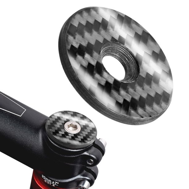 De Carbono Para Auriculares, Tapa De Carbono Para Vástago De Bicicleta Con Tornillo Ti Para Tapa De Tubo De Horquilla De Dirección, Tapa Para Auriculares Vogacara OD010324-01