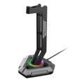 thumbnail image 2 of Xihbxyly Cosas Por Menos de 5 Dolares Base de Expansión Periférica Usb Estilo Mech Esports Soporte Inferior En Metal Auriculares Montados En Cabeza Soporte de Escritorio En Efectos Rgb, 2 of 6