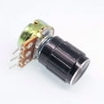 thumbnail image 4 of FABLE- Us Stock 10Units 100K B100K Ohm Linear Taper Rotary Potentiometer Pot Black Knob, 4 of 4