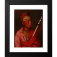thumbnail image 2 of Charles Bird King 15x18 Black Modern Framed Museum Art Print Titled - No Heart (Nan-Che-Ning-Ga) (1837), 2 of 5