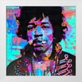 thumbnail image 2 of Stephen Chambers 26x26 White Modern Wood Framed Wall Art Titled - Lava Lamp Hendrix, 2 of 6