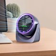 thumbnail image 1 of Ventilador de escritorio pequeño USB USB Montaje de pared impermeable recargable para la oficina en casa Gray, 1 of 6