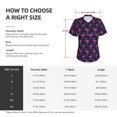 thumbnail image 6 of Wukai Cute Flamingo Classic V-Neck T-Shirt for Women: Comfortable, Stylish, and Versatile Wardrobe Essential-Large, 6 of 7