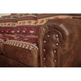 thumbnail image 3 of American Furniture Classics 26.5" Microfiber Deer Valley Ottoman in Brown, 3 of 10