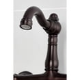 thumbnail image 2 of Kingston Brass KS3255PL Vintage Double-Handle Wall-Mount Bridge Kitchen Faucet, Oil Rubbed Bronze, 2 of 7
