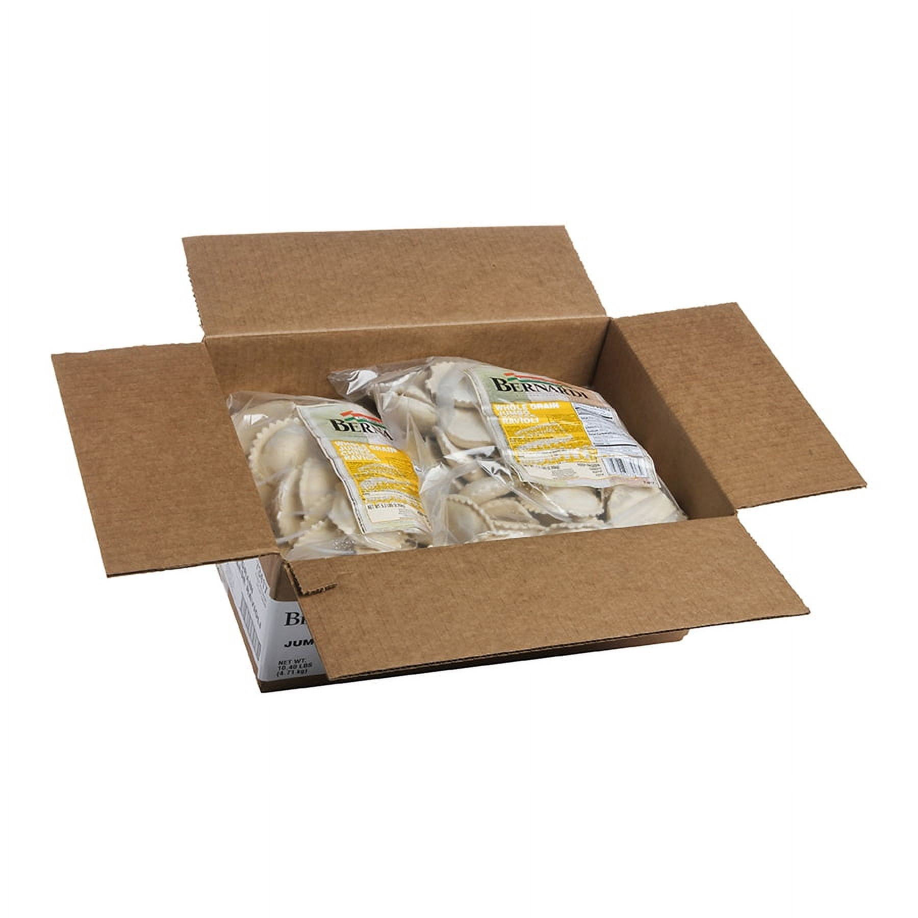 Bernardi Whole Grain Jumbo Cheese Ravioli Pasta, 5.2 Pound -- 2 per case