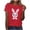 A36 Red, variant on Mifsaly Easter tops for Women Short Sleeve Crewneck Cotton T-Shirts Bunny with Pink Heart Glasses and Bow Graphic Lightweight Breathable Versatile Summer Tees XXL