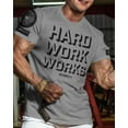 thumbnail image 2 of Gymish Hard Work Works Workout T-Shirt – Funny Gym Shirt for Men, Lifting Tee, Deadlift T-Shirt, Men’s Workout Apparel, Athletic Gym Wear, 2 of 5