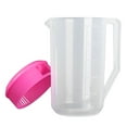 thumbnail image 2 of Aislor 2500ML Plastic Measuring Water Pitcher Jug Large Capacity Beverage Drink Pitcher with Lid and Rose Red One Size, 2 of 7