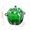 Green, variant on uhnmki Crystal Glass Storage Jar Candy Jar