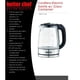 thumbnail image 3 of Tetera Eléctrica Better Chef de Vidrio Inalámbrico 1.7 L | Hervidor de Agua Eléctrico con Luz LED, Base Giratoria 360° y  Apagado Automático 1100 W, 3 of 8