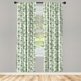 thumbnail image 5 of Ambesonne Cactus Window Curtains, Succulent Houseplants, Each 28" W x 63" L, Grey Apple Green, 5 of 5