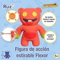 thumbnail image 3 of Figura de Acción Ruz Flexors (Button bear 13 cm Naranja), 3 of 5