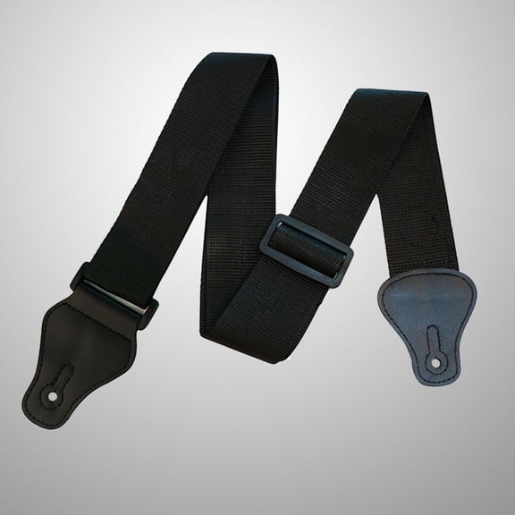 LABSERRON Black Guitar Strap 16.5x2.4in Adjustable Comfortable for Acoustic and Electric Guitars