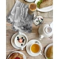 thumbnail image 4 of Grey Kitchen Dish Towels for Drying Dishes Set of 3, Modern Oil Painting Art Forest Waffle Weave Microfiber Hand Tea Bathroom Towels Quick Dry & Absorbent Towel 15.7x23.6, 4 of 7